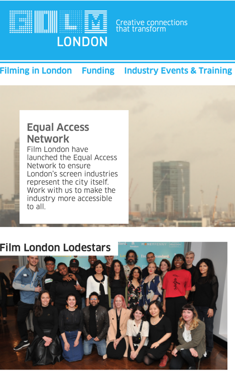 Writers' Retreat UK Sponsors Film London Lodestars
