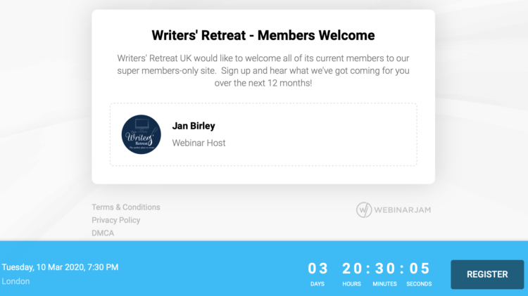 Writers Retreat UK Welcome Webinar